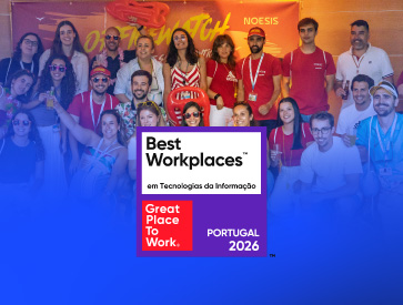Cardsite da distinção da Noesis como Best Workplaces™ em Tecnologias da Informação 2026